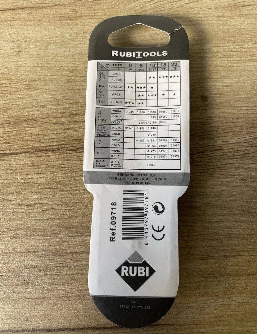 Rubi 10mm Tile Scoring Wheel Compatible With TS TR TF Professional Tools
