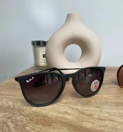 Ray-Ban Erika 0RB4171 Sunglasses - Rubber Black / Light Grey Gradient -Brand New