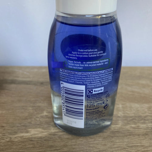 3x 125 ml Nivea Double effect waterproof Women’s Eye Make up remover