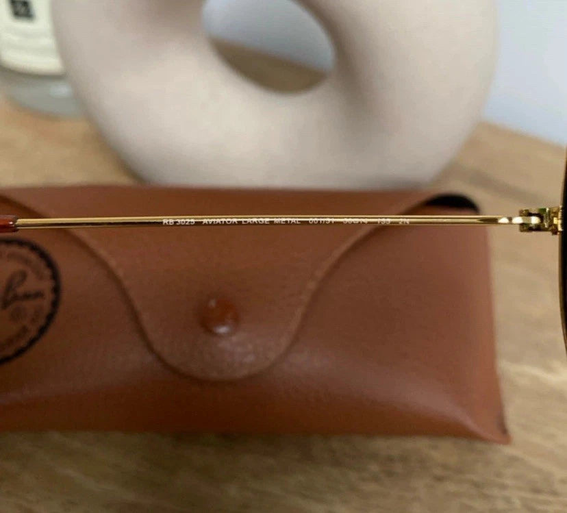Ray-Ban Sunglasses Aviator RB3025 001/51 Gold Brown Gradient 58mm Medium