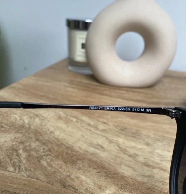Ray-Ban Erika 0RB4171 Sunglasses - Rubber Black / Light Grey Gradient -Brand New