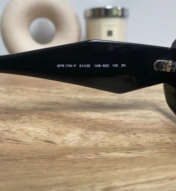Prada PR 17WS 1AB5S0 49-20 Black Luxury Women’s Sunglasses Made In Italy
