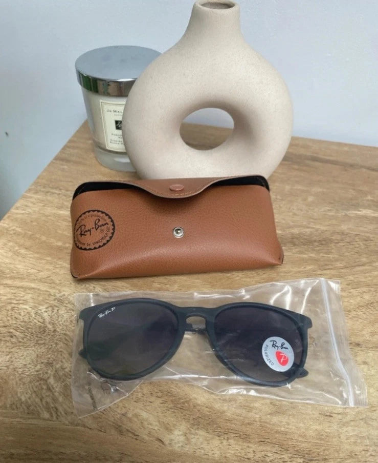 Ray-Ban Erika 0RB4171 Sunglasses - Rubber Black / Light Grey Gradient -Brand New