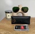 Ray-ban Hexagonal Gold with Green Flat Lenses Men’s sunglasses