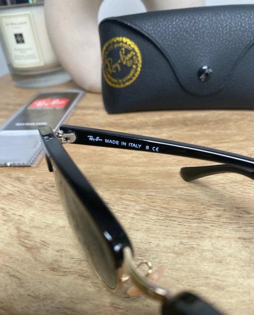 Ray-Ban Unisex's Rb 3016 Sunglasses, Black Gold/Black Grey, 49